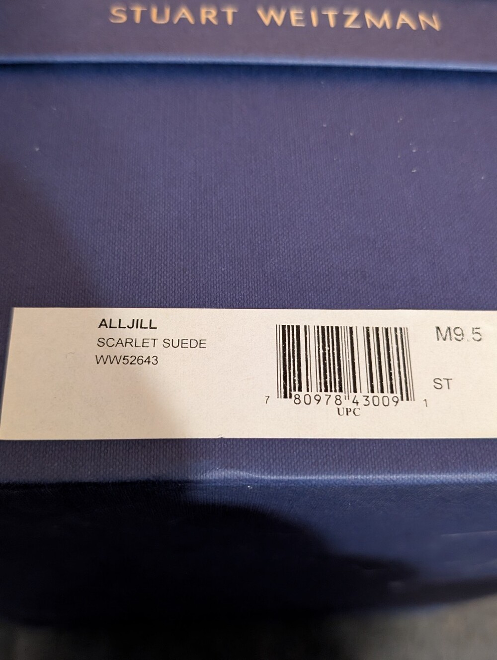 Stuart Weitzman ALLJILL Suede Boot in Scarlet Suede * Size 9.5 * New In Box - Picture 3 of 3